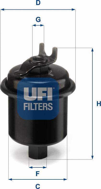 UFI 31.621.00 - Топливный фильтр www.autospares.lv