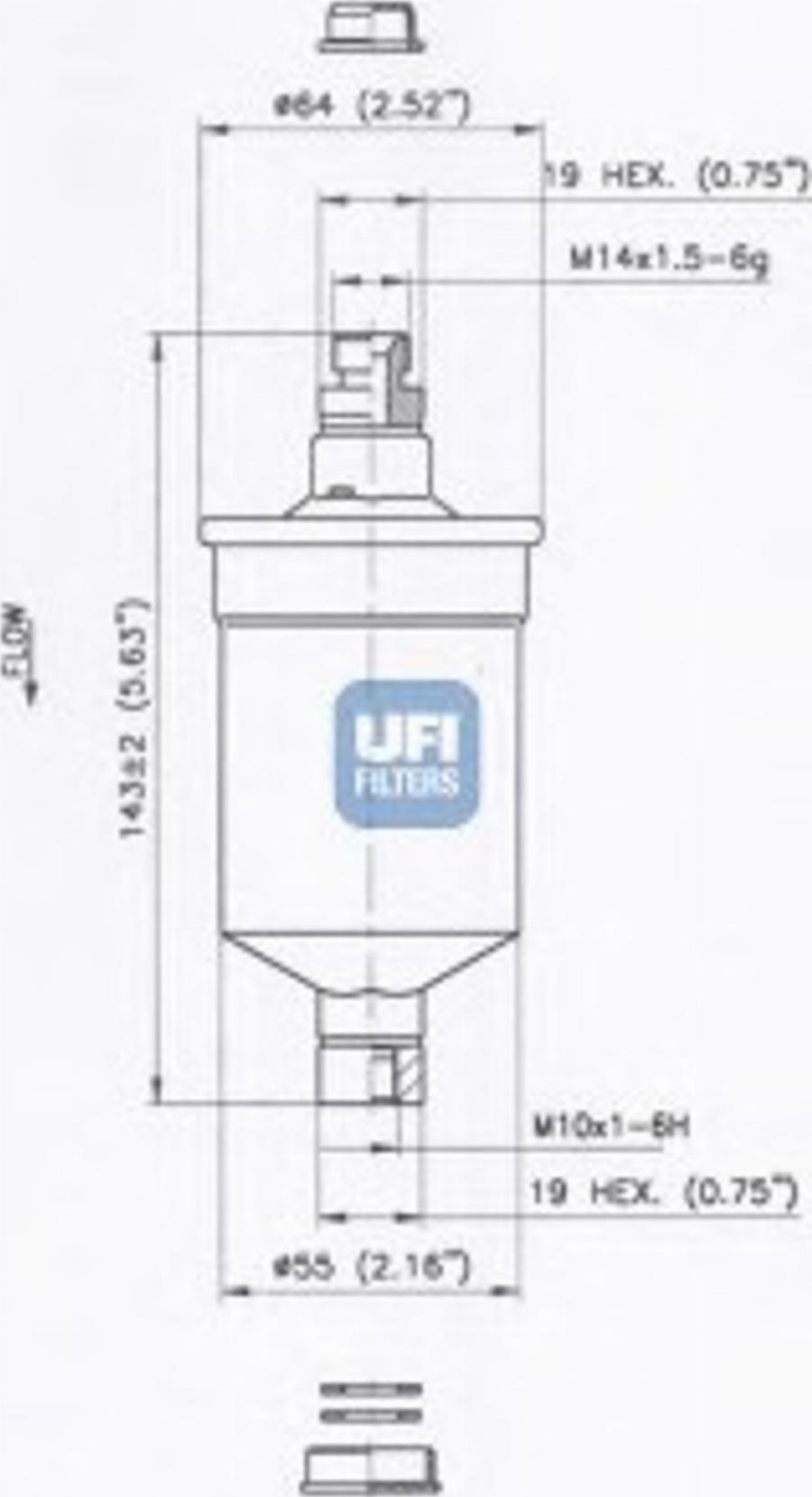 UFI 31.676.00 - Degvielas filtrs autospares.lv