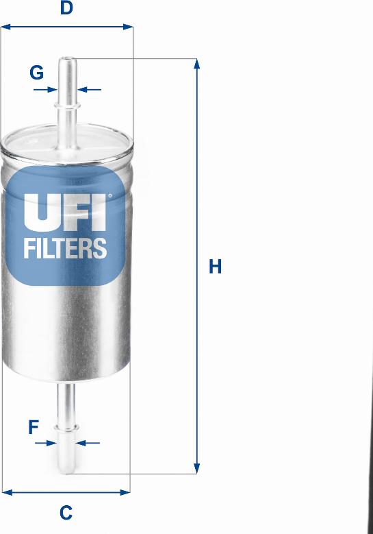 UFI 31.842.00 - Топливный фильтр www.autospares.lv