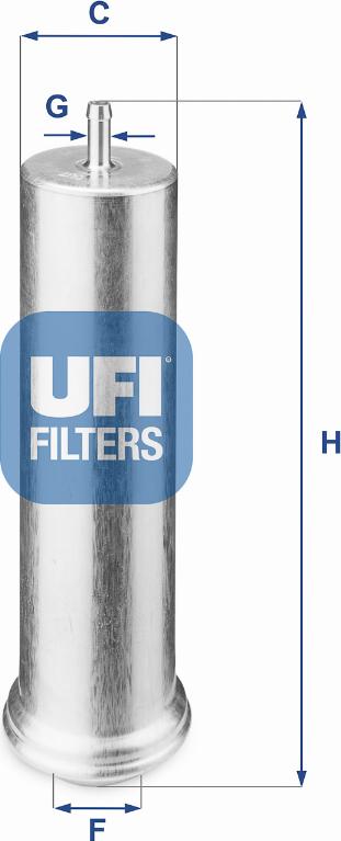 UFI 31.851.00 - Degvielas filtrs autospares.lv