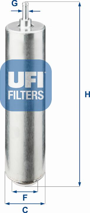 UFI 31.852.00 - Degvielas filtrs autospares.lv