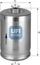 UFI 31.814.00 - Fuel filter www.autospares.lv