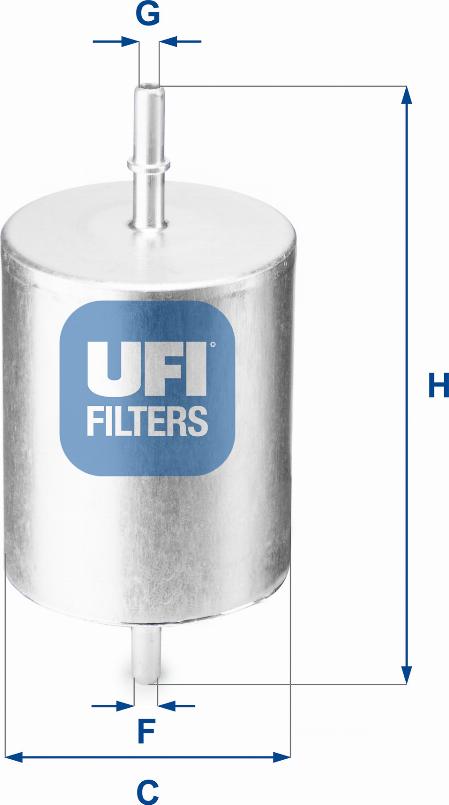 UFI 31.817.00 - Degvielas filtrs www.autospares.lv