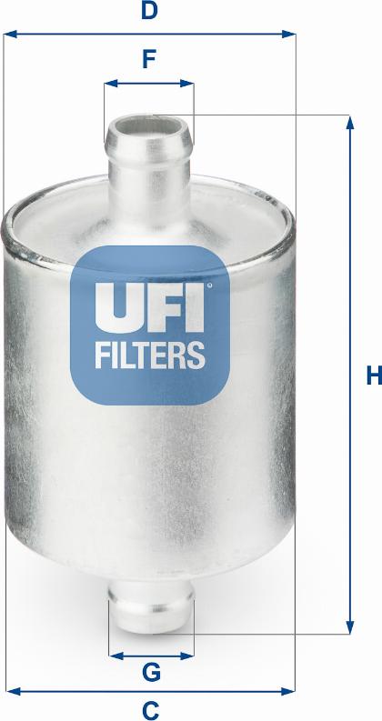 UFI 31.836.00 - Fuel filter www.autospares.lv