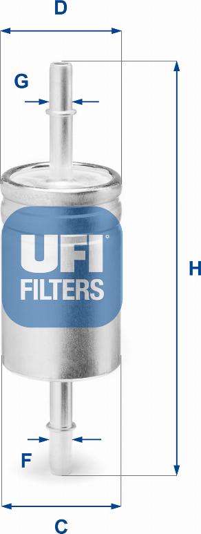 UFI 31.740.03 - Degvielas filtrs www.autospares.lv