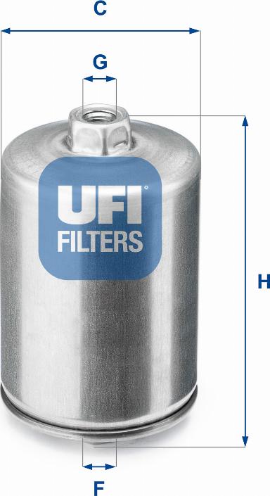 UFI 31.748.00 - Degvielas filtrs www.autospares.lv