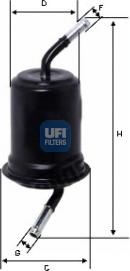 UFI 31.764.00 - Топливный фильтр www.autospares.lv