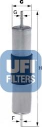 UFI 31.768.00 - Degvielas filtrs www.autospares.lv