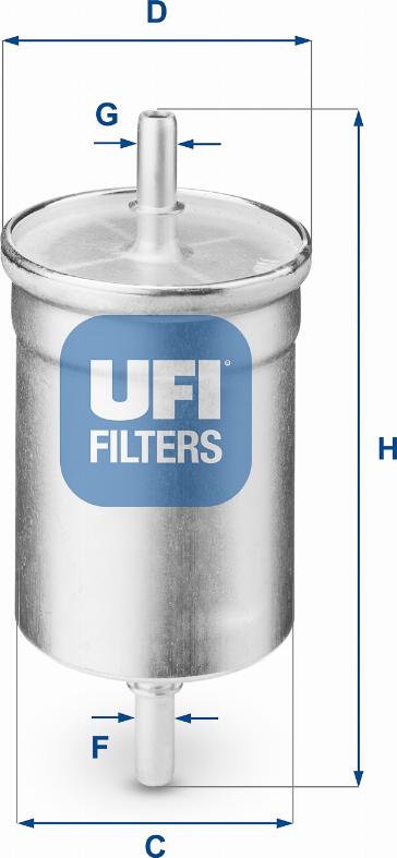 UFI 31.710.00 - Fuel filter www.autospares.lv