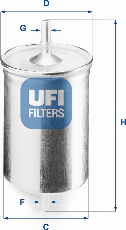 UFI 31.718.00 - Fuel filter www.autospares.lv