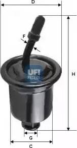 UFI 31.729.00 - Degvielas filtrs www.autospares.lv