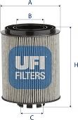 UFI 29.012.00 - Filtrs, Hidropacēlāja sistēma www.autospares.lv