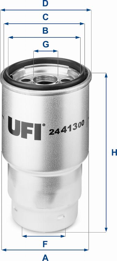 UFI 24.413.00 - Fuel filter www.autospares.lv