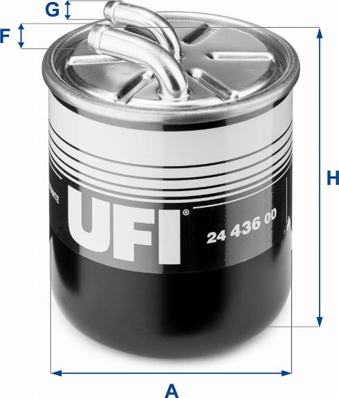 UFI 24.436.00 - Degvielas filtrs www.autospares.lv