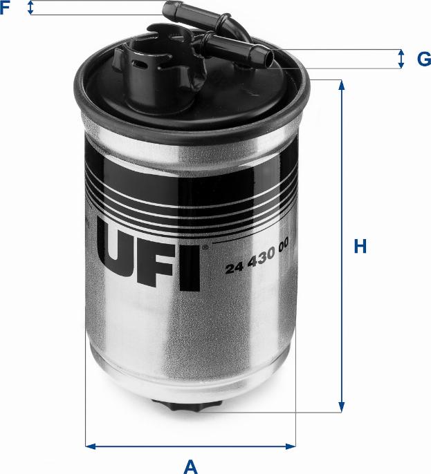 UFI 24.430.00 - Fuel filter www.autospares.lv