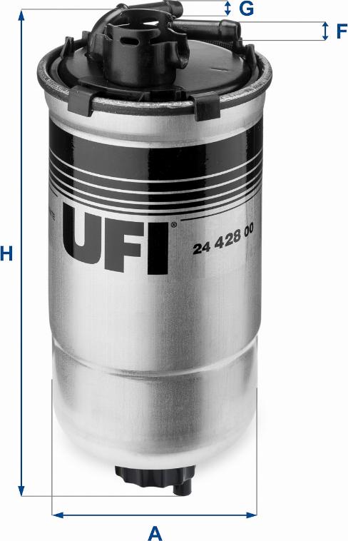 UFI 24.428.00 - Fuel filter www.autospares.lv