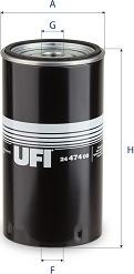 UFI 24.474.00 - Degvielas filtrs www.autospares.lv