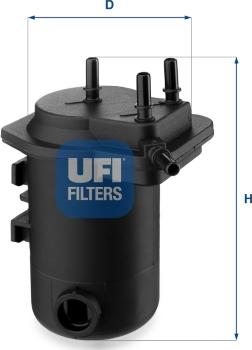 UFI 24.050.00 - Fuel filter www.autospares.lv