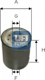 UFI 24.158.00 - Degvielas filtrs autospares.lv