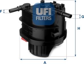 UFI 24.015.00 - Degvielas filtrs www.autospares.lv