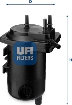 UFI 24.013.00 - Degvielas filtrs autospares.lv