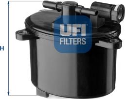 UFI 24.156.00 - Fuel filter www.autospares.lv