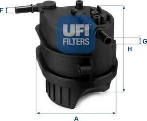 UFI 24.343.00 - Degvielas filtrs www.autospares.lv