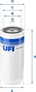 UFI 24.309.00 - Fuel filter www.autospares.lv