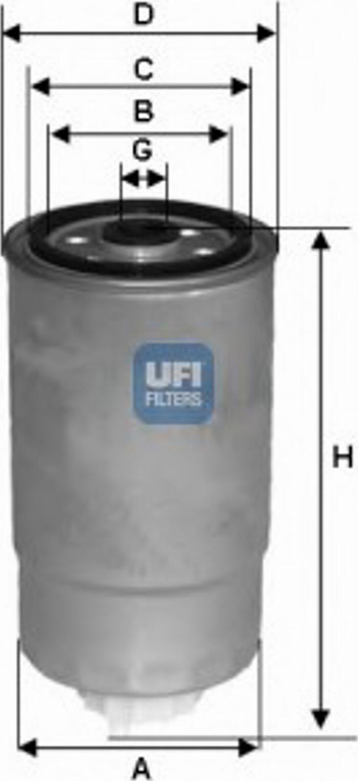 UFI 24.381.00 - Degvielas filtrs www.autospares.lv