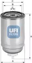 UFI 24.333.00 - Degvielas filtrs www.autospares.lv