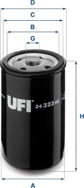 UFI 24.323.00 - Топливный фильтр www.autospares.lv