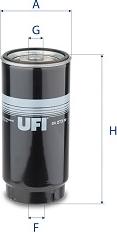 UFI 24.273.00 - Degvielas filtrs www.autospares.lv