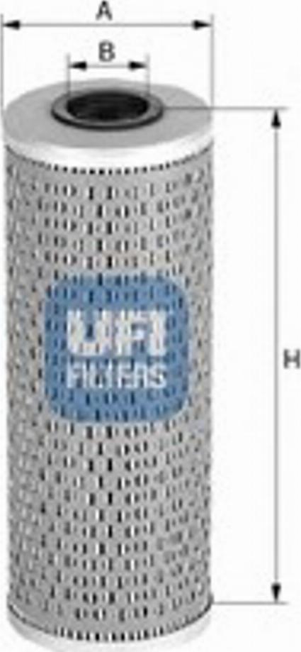 UFI 25.498.00 - Eļļas filtrs www.autospares.lv