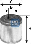 UFI 25.553.00 - Eļļas filtrs www.autospares.lv