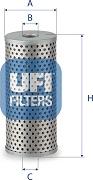 UFI 25.664.00 - Eļļas filtrs www.autospares.lv