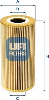 UFI 25.095.00 - Oil Filter www.autospares.lv