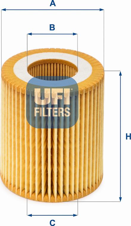 UFI 25.049.00 - Oil Filter www.autospares.lv