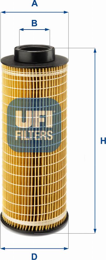 UFI 25.044.00 - Eļļas filtrs www.autospares.lv