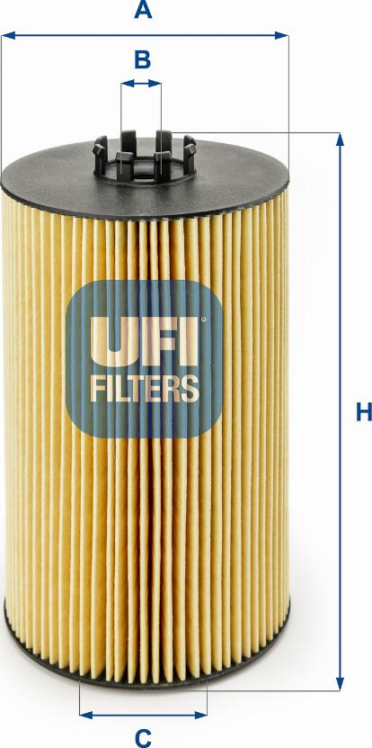 UFI 25.046.00 - Eļļas filtrs www.autospares.lv