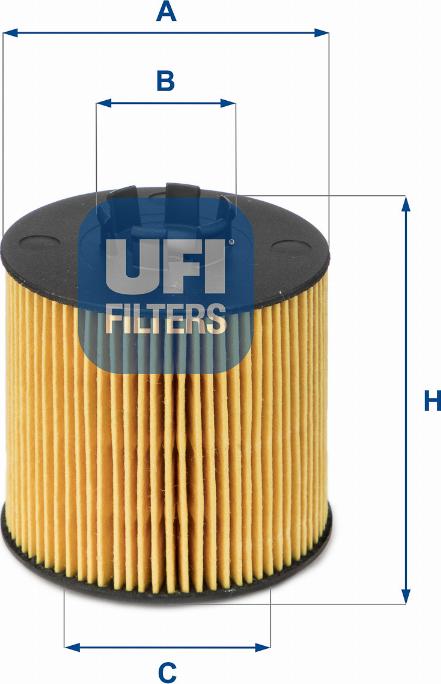 UFI 25.047.00 - Oil Filter www.autospares.lv