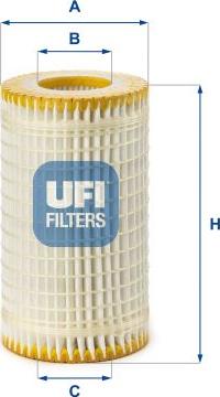 UFI 25.059.00 - Eļļas filtrs www.autospares.lv