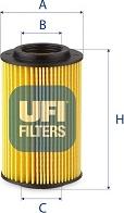 UFI 25.054.00 - Oil Filter www.autospares.lv