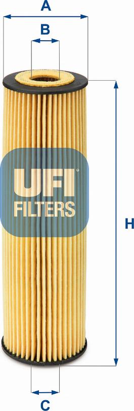 UFI 25.050.00 - Eļļas filtrs autospares.lv