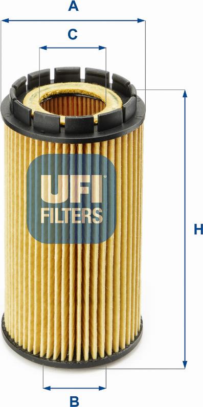 UFI 25.053.00 - Eļļas filtrs www.autospares.lv