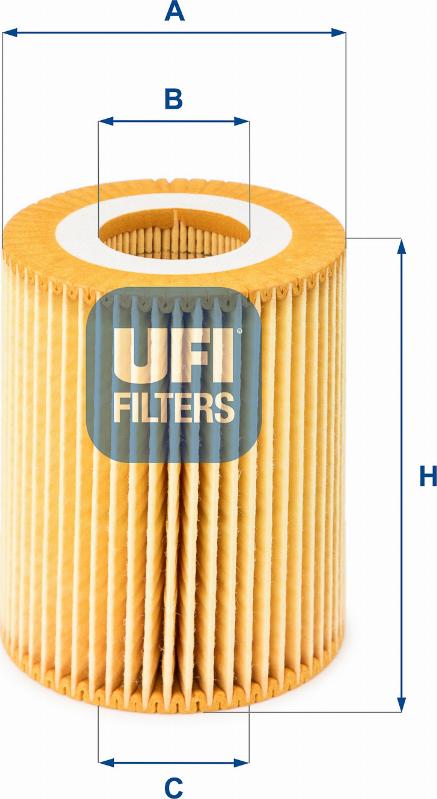 UFI 25.069.00 - Eļļas filtrs www.autospares.lv