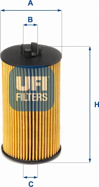 UFI 25.064.00 - Eļļas filtrs autospares.lv