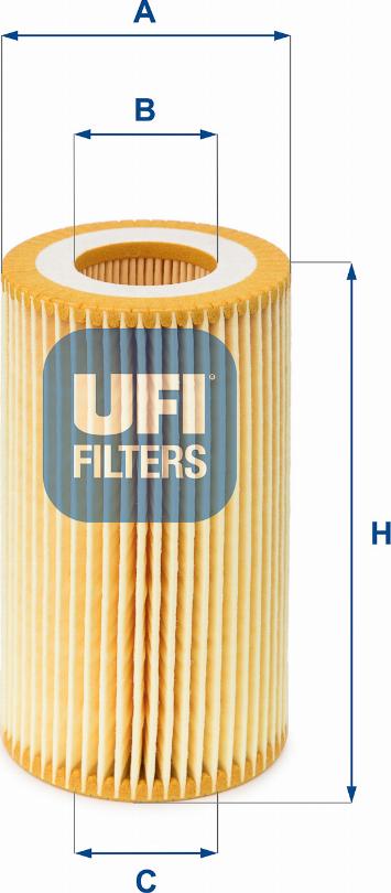 UFI 25.003.00 - Oil Filter www.autospares.lv