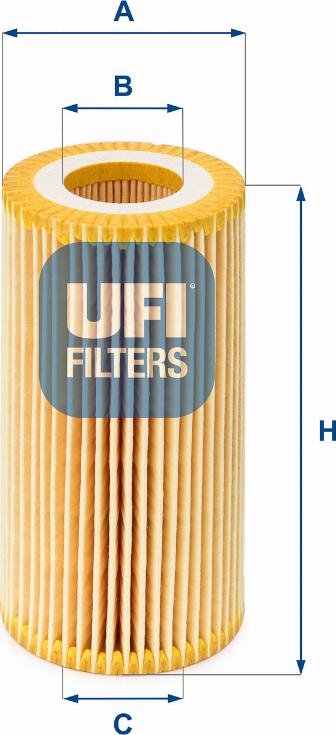 UFI 25.039.00 - Oil Filter www.autospares.lv