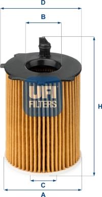 UFI 25.037.00 - Oil Filter www.autospares.lv