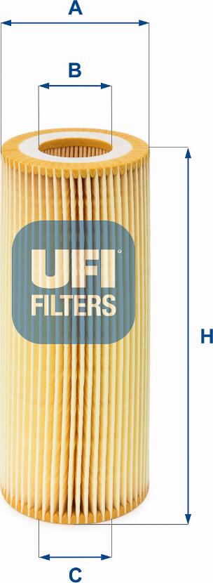 UFI 25.021.00 - Eļļas filtrs autospares.lv